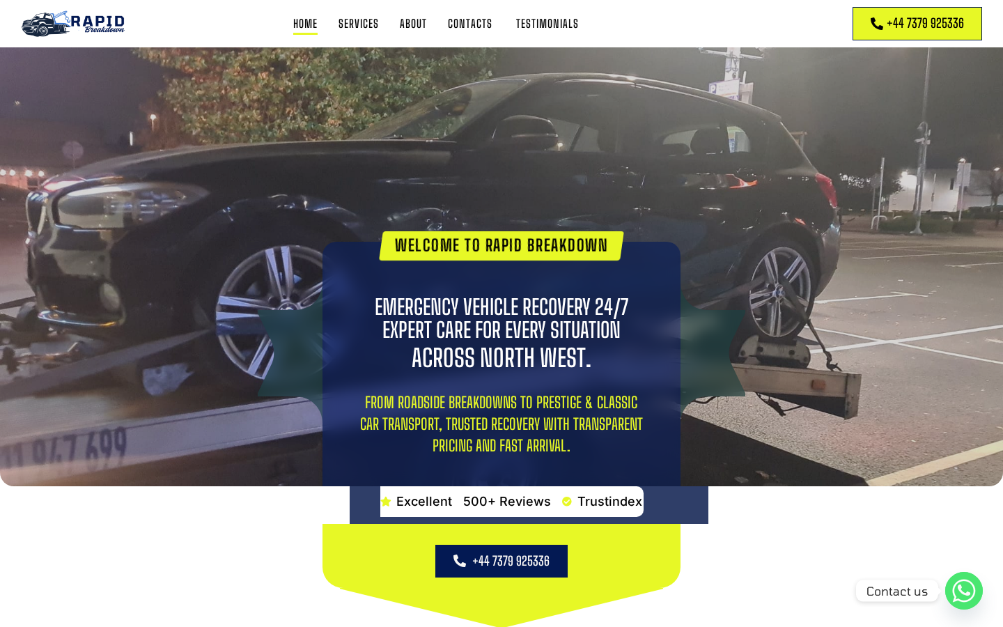 Rapid Breakdown — 24/7 UK Recovery