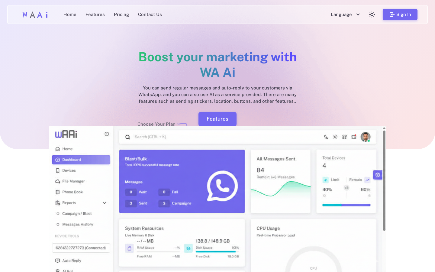 WAAI — AI-Powered SaaS Platform