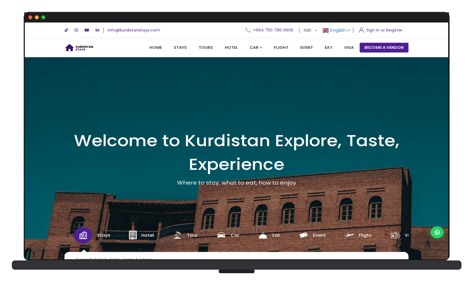 Kurdistan Stays — Travel & Accommodation