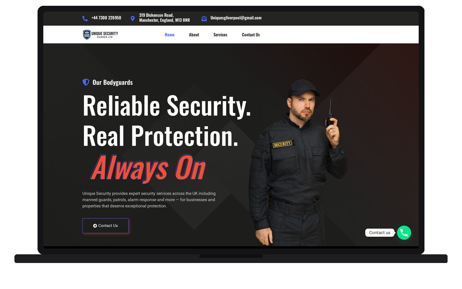 Unique Security Guards — UK Security & Guarding Services